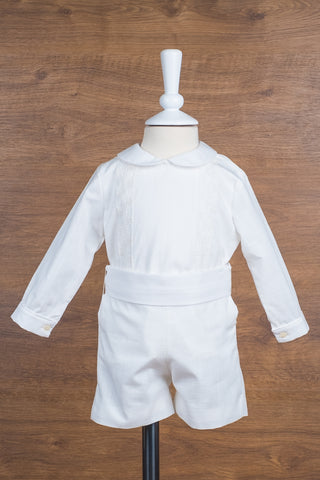 Boy Christening Outfit with Shirt Detail