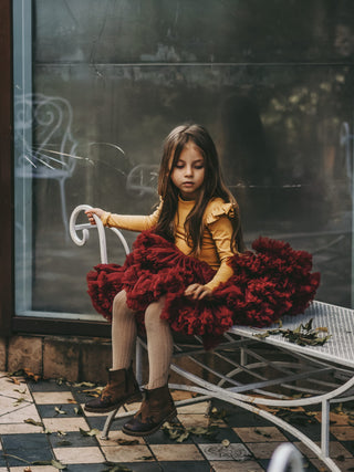 Burgundy tutu skirt