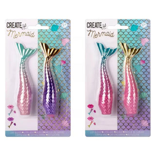 create it mermaid lip gloss 2 pack
