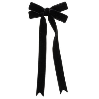 Black Velvet Ribbon hair clip