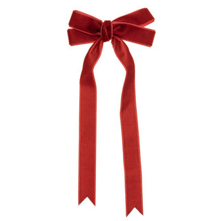 Red Velvet Ribbon hair clip