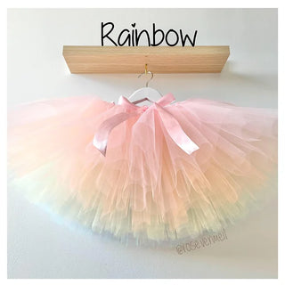 Designer Pastel Rainbow Tutu Skirt