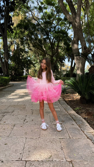 Lotus Ombré Tutu Dress