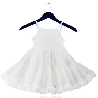 DOLLY PETTI SPAGHETTI PETTISKIRT TUTU DRESS OFF-WHITE