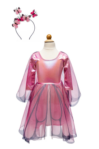Butterfly Twirl Dress with Wings & Headband