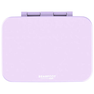 Lunch box with compartments, lightweight & leak-proof - purple