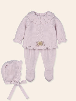 Lilac knitted set