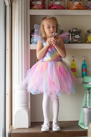Rainbow Glitter Fairy Dress