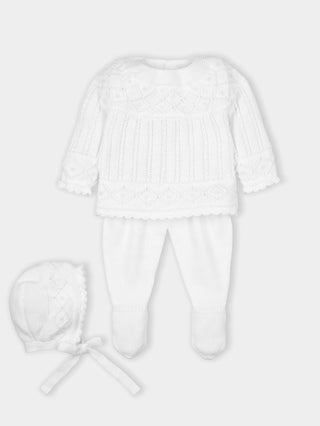White knitted 3 piece set