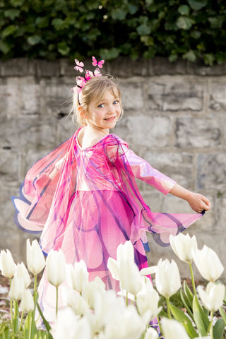 Butterfly Twirl Dress with Wings & Headband