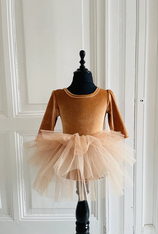 Dolly Velvet Caramel 3/4 Sleeve address