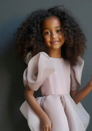 Dolly V Back Organza in Mauve