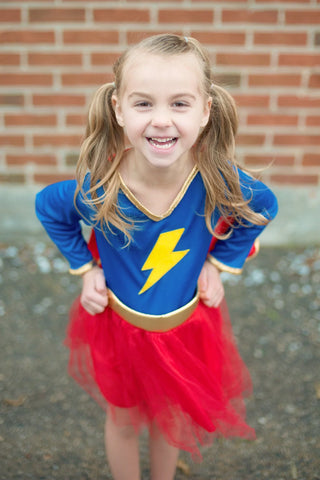 Lightening super hero dress