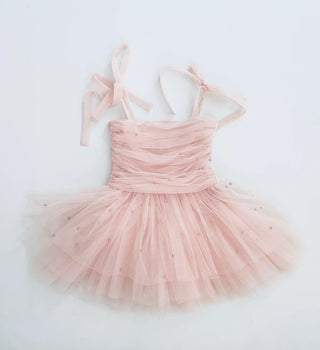 DOLLY® PEARL TULLE BALLERINA DRESS DOLLYPINK ⚪