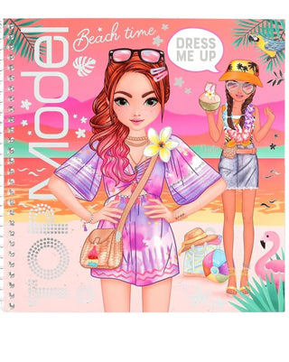 Top model dress me up sticker book holiday