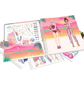 Top model dress me up sticker book holiday
