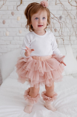 Pink tulle socks