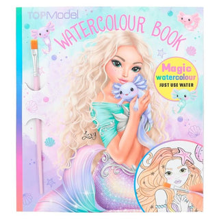 Top model mermaid watercolour book