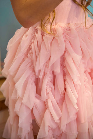 Pink Pearl Tulle Dress