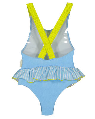 Sunny Blue Ruffle Swimsuit