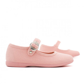 Pink canvas shoes