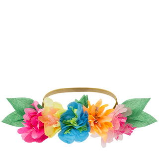 Bright Floral Blossom Party Crown ( pack of 6)