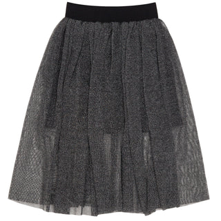 Long Black Shimmer Skirt