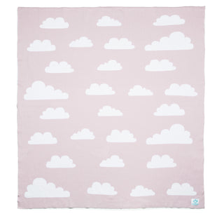Coperta nuvole reversibile rosa