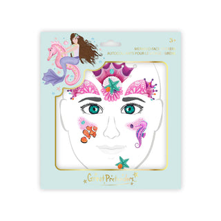 Mermaid face stickers