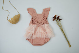 Pink Tulle Romper