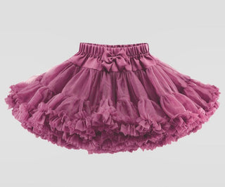 Gonna sottoveste in tulle lampone
