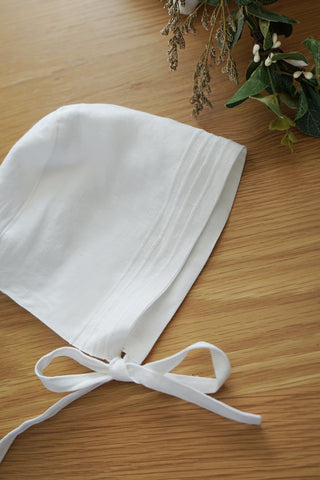 Ange baby bonnet white