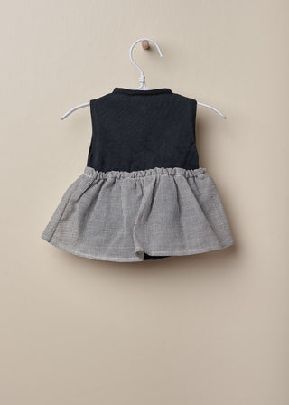 Grey Pinstripe Jumpsuit Dress 1 month