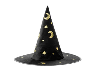 Cappello da strega (luna e stelle)