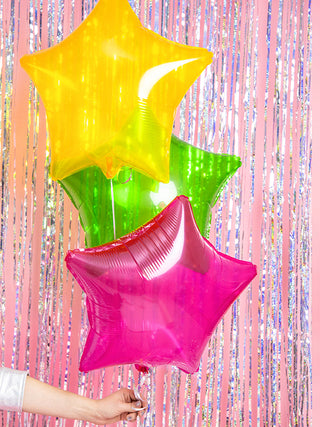 Palloncino foil Stella, 48cm, rosa