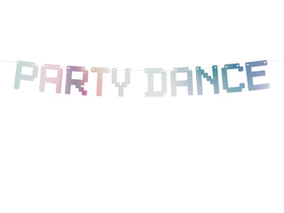 Electric Holo Banner - Party Dance, iridescent, 9,5x130cm