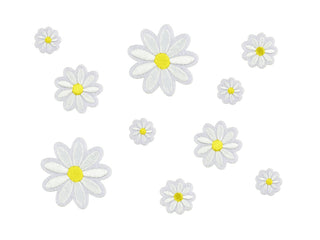 Daisy iron-on iron-ons, mix, 2x2-4.5x4.5 cm