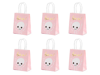 Gift bag Boo, pink, 14x18x8cm