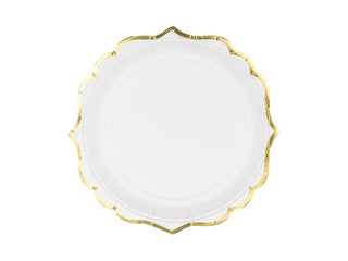 Plates, white, 18.5 cm