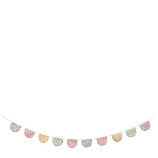 Floral Scallop Fabric Garland