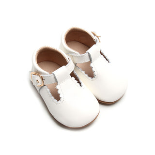 White Classic Mary Jane Soft Sole Shoes