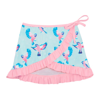 Pink Bird Sarong beach skirt